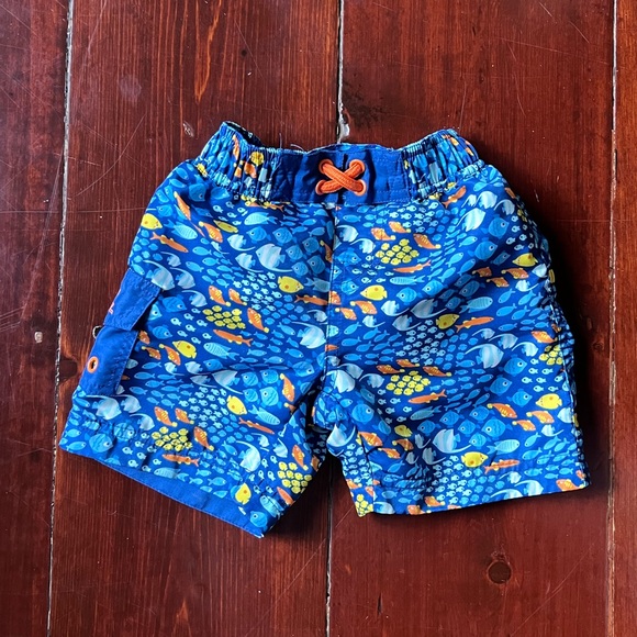 Other - Blue Tropical swim trunks toddler boy 12-18 months